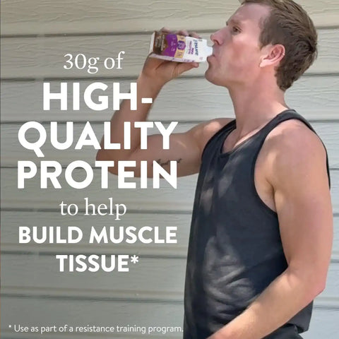Ensure Max Protein Shake | 2-in-1 Muscle Support | 30g High Protein | HMB | 26 Vitamins & Minerals | Ready to Drink | Milk Chocolate | 11 fl oz, 12 pack
