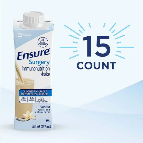 Ensure Surgery Immunonutrition Shake, Vanilla, 8 fl oz, 15 Count