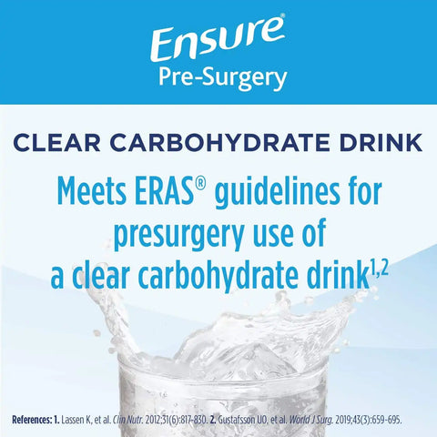 Ensure Surgery Perioperative 5-Day Bundle with 3 Ensure Pre-Surgery Clear Carbohydrate Drinks & 20 Ensure Surgery Immunonutrition Shakes