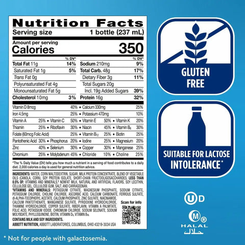 Ensure Plus Vanilla Nutrition Shake With Fiber | Meal Replacement Shake | Ready to Drink | 16g Protein and 27 Vitamins and Minerals | 8 fl oz - 24 Pack